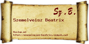 Szemelveisz Beatrix névjegykártya